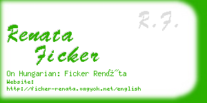 renata ficker business card